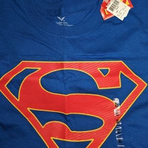 Superman Raised Logo T Shirt XL